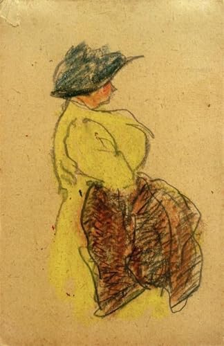 Tableaux peinture sur toile Femme en jaune : décoration de chambre nordique