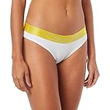 Calcinha tanga reveillon, Calvin Klein, Feminino, Amarelo ouro, G