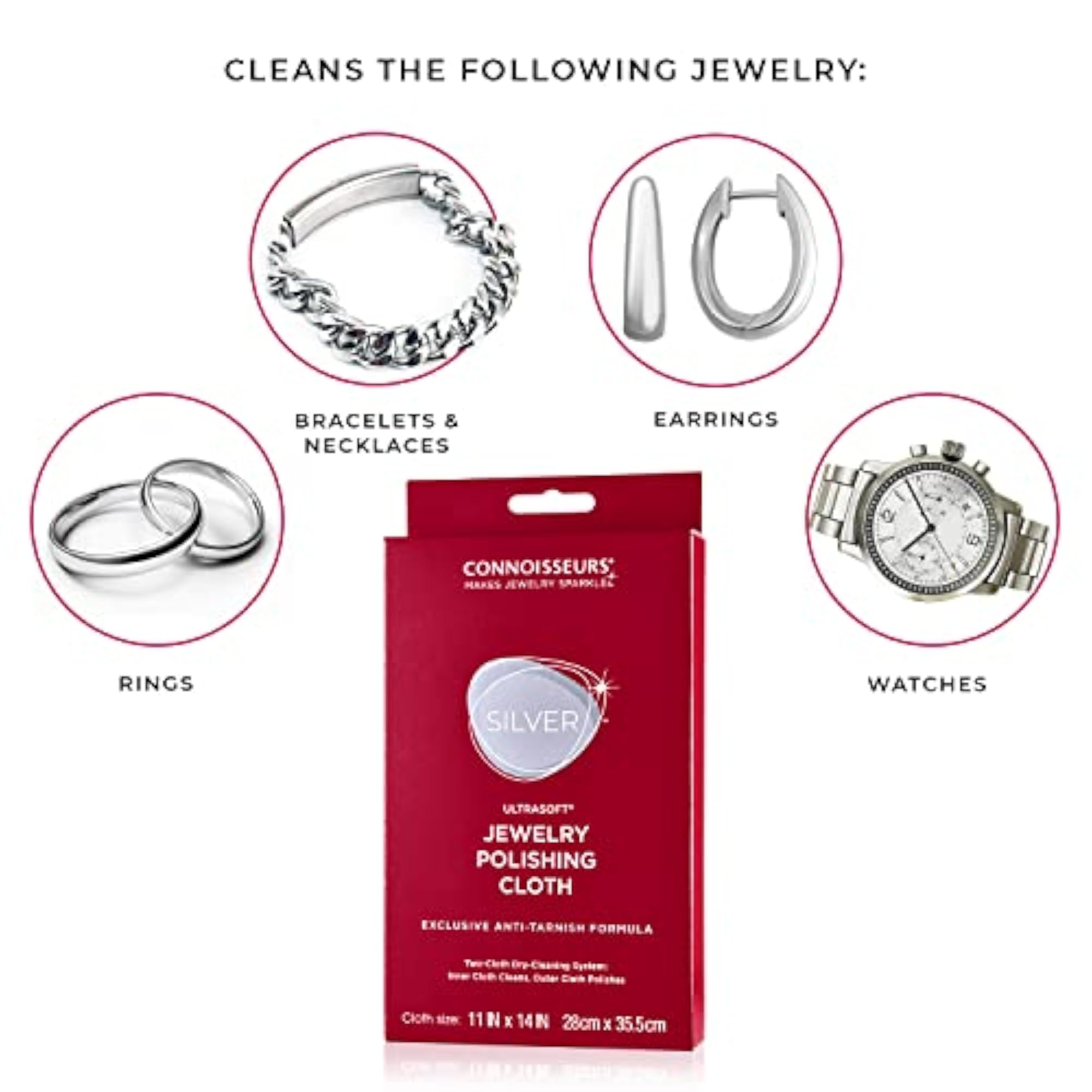 Silver Polishing Cloth for Jewellery Care