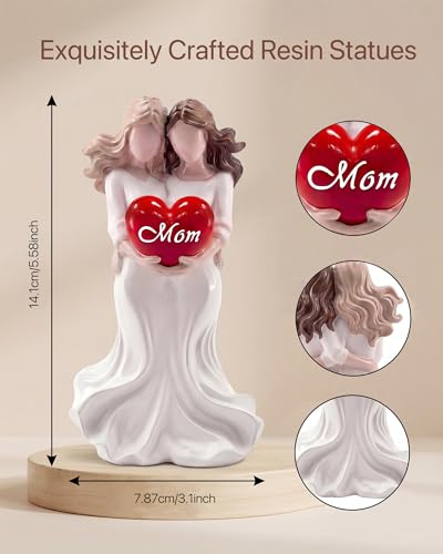 Figura Decorativa Madre e Hija Resina Pintada miniatura 3