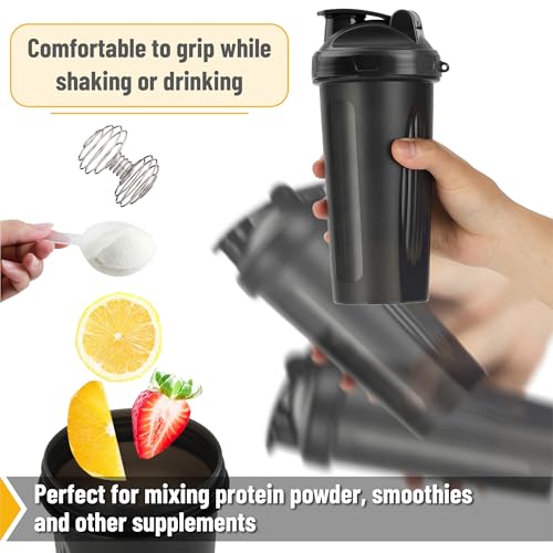 Mr. Pen- Shaker Bottles for Protein Mixes, 28 oz, Leak Proof | Shaker Cups with Stainless Steel Wire Whisk Ball for Protein Shakes and Pre Workout - Image 4