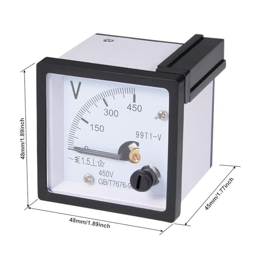 Voltmètre analogique 99T1-V AC 0-300V pour tableau électrique