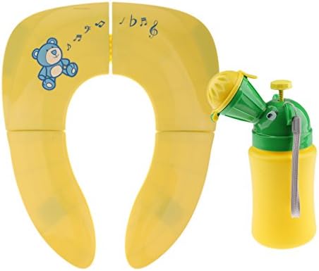 Sharplace Cocuk Bebek Tasinabilir Seyahat Wc Oturagi Kucuk Cocuk Lazimlik Tuvalet Oturagi Tasinabilir Mini Tuvalet Pisuvar Sari Amazon Com Tr Bebek