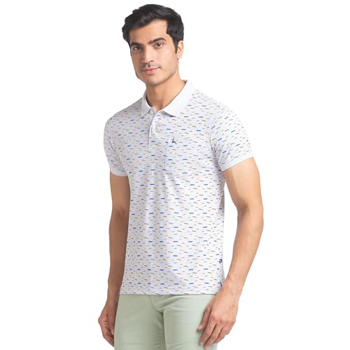 Image of Parx Regular Fit Dark Blue T-Shirt for Men