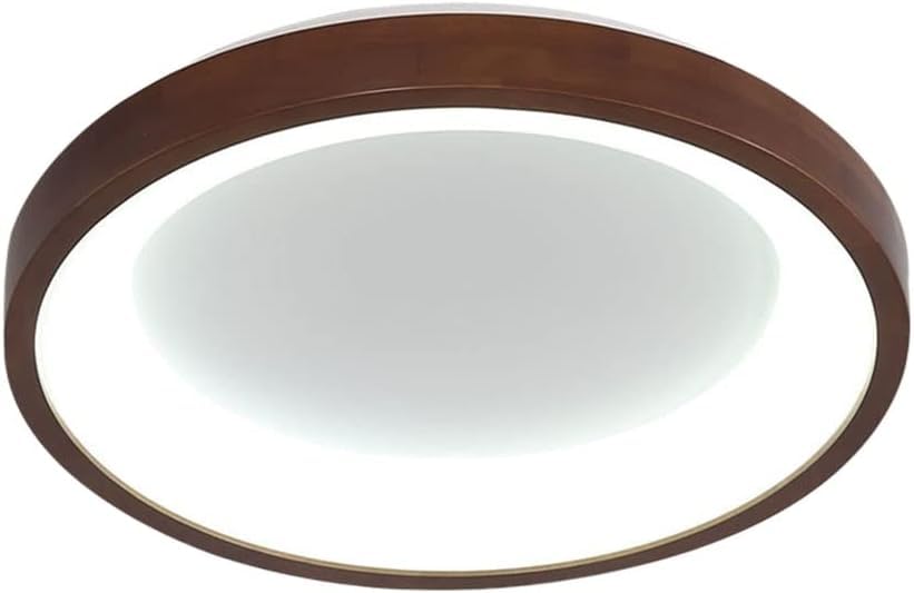Lampe de plafond de balcon en bois pour un design minimaliste