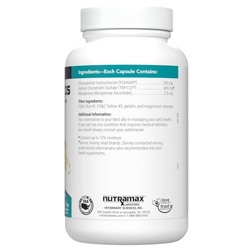 Nutramax Cosequin DS Joint Health Supplement for Dogs - With Glucosamine and Chondroitin, 132 Capsules