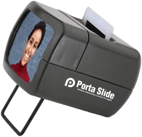 PS-E2 Illuminated Slide Viewer, Battery-Operated Hand Held Slide Viewer, Portable Slide Viewer, Picture Slide Viewer for 2X2 & 35mm Photos & Film, Photo Slide Viewer, Made in Europe — 사진 1