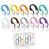 10Pcs Pinzas Nariz Natación Clip Nasal de Silicona con Caja