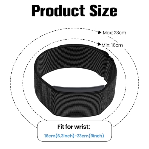 Image of Yeahxing Nylon-Strap Compatible with Amazfit-Helio Loop - Breathable | Lightweight, adjustable fabric strap for all-day wear. Soft, comfortable, replacement strap only.
