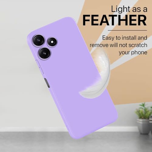Image of Back Cover for Mi Redmi 12 5G / Poco M6 Plus 5G | Full Camera Protection | Premium Liquid Silicon Case | Flexible Bumper Case for Mi Redmi 12 5G / Poco M6 Plus 5G / M6 Pro 5G (Purple)