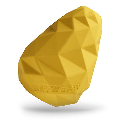 Ruffwear, Gnawt-a-Cone - Durable Treat Dispensing Toy for Dogs, Made from Natural Latex Rubber, Dandelion Yellow