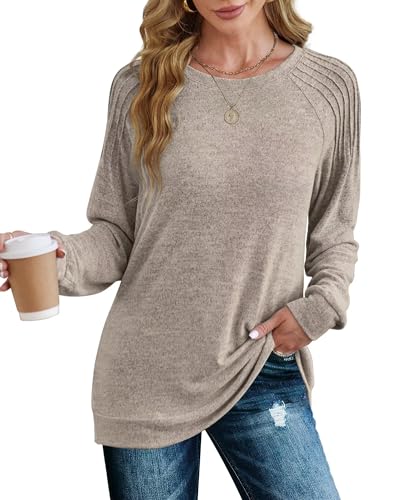 XIEERDUO Pullover Damen Sweatshirt Langarmshirt Herbst Winter...