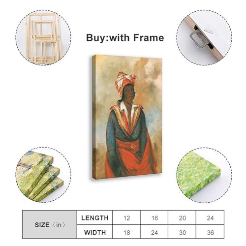 Poster George Catlin Choctaw Décoration Murale Tableau Toile Frame - 2