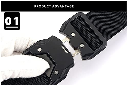 Men's Tactical Belt,Military Utility Belt Nylon Web Rigger Belt Work Belt with Heavy-Duty Quick-Release Buckle4