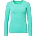 Produktbild Sportkind Mädchen & Damen Tennis, Running, Sport Langarm Shirt mit Rundhalsausschnitt, UV-Schutz UPF 50+, atmungsaktiv, Mint, Gr. 122