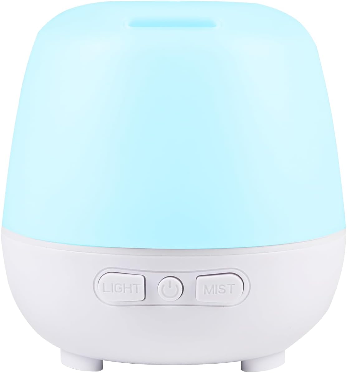 HAPPTWS 220ml Essential Oil Diffuser, Upgraded Diffusers for Essential Oils Aromatherapy Diffuser Cool Mist Humidifier with 7 Colors Lights 2 Mist Mode Waterless Auto Off for Home Office Room – White