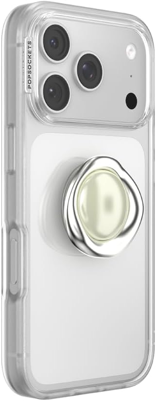 PopSockets Adhesive Phone Grip, Holder, Phone Stand, Crystal - Eye of the Beholder Silver
