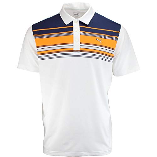 Puma Golf Men's Short Sleeve Key Stripe Polo