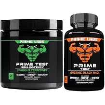 Prime Labs Tribulus Terrestris 120 ct + Organic Black Maca 60 ct