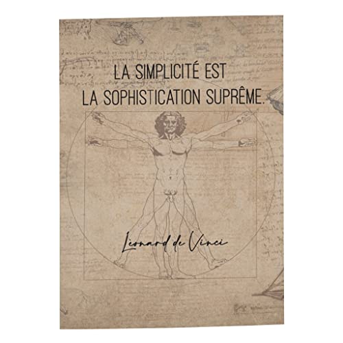 Affiche Citation De Vinci La Simplicité est La Sophistication Suprême