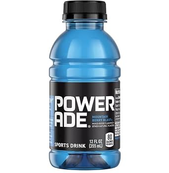 Power- ade Sports Drink Variety Pack | (16-Pack) | 3 Assorted Flavors : Orange, Mountain Berry Blast, Fruit punch | 12 oz