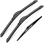 3 Wipers Set for 2010-2015 Lexus RX350, Windshield Wiper Blades Original Equipment Replacement Front and Rear- 26'/22'/16' (Pack of 3) J- HOOK