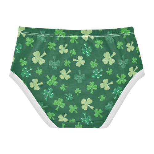 Little Girls' Soft Cotton Underwear Kids Breathable Comfort St Patrick's Day Shamrock Panties Briefs Toddler2
