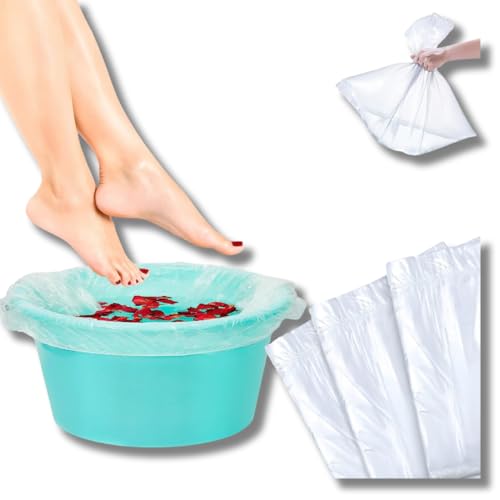 LALILL Bolsas Desechables para Pediluvio 50 Piezas - Pedicura Higiénica - Protectores de Pediluvio - Bolsas Adecuadas para Spa, Podología