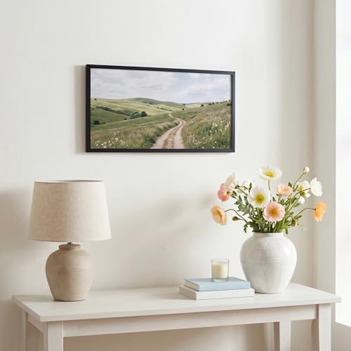 Image of Americanflat 10x20 Picture Frame with Polished Plexiglass - Streamline Collection - Thin Border Picture Frame for Wall Display - Hanging Hardware Included - Black