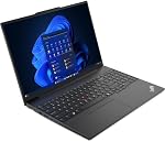 Lenovo ThinkPad E16 Gen 2 Ordinateur portable d'affaires, 16" WUXGA écran tactile, Intel Ultra 7 155H 16 Noyaux, 64GB DDR5+ 2TB SSD, Win11 Pro, HDMI 2.1, Wi-Fi 6, clavier rétroéclairé, lecteur d'empreintes digitales, TrackPoint
