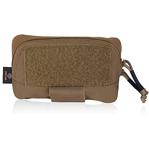 PETAC GEAR Tactical Molle Admin Pouch Small Organizer Pocket for Tactical Vest/EDC Gun Belt/molle Platform. CB
