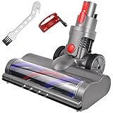 Bürste für Dyson V7 V8 V10 V11 V15 Staubsauger Elektrobürste mit Direktantrieb Motorkopf Turbine Bürste Bodenbürste Bodendüse für Hartboden und KurzflorigeTeppiche