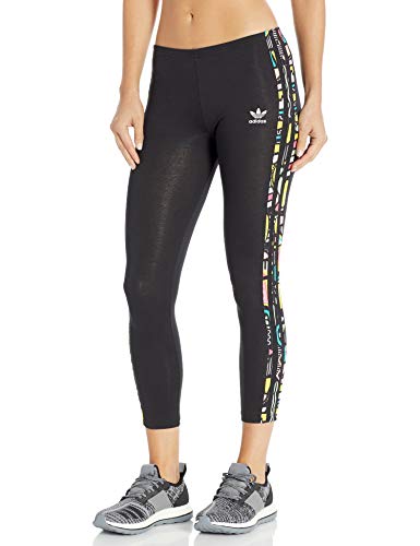 adidas Originals Women's Juniors Solid Tight, Black/Multi, Large