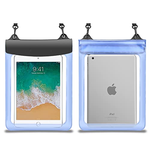 Waterproof Tablet Case Dry Bag Pouch For Ipad 10.9, Ipad 10.2, Ipad 9.7, Ipad Air 2, Samsung Galaxy Tab A8 10.5, S6 Lite 10.4, S4 10.5, Dragon Touch, Tcl Android Tablets Up To 11.5 Inch (Blue) #TOP26