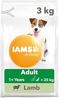IAMS for Vitality Small/Medium Breed Adult Dry Dog Food with Lamb, 3 kg
