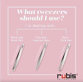 Rubis Swiss Cross Classic Slant Tweezers 1K101