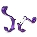 Aexit 2 szt.Aluminiowy wieszak na ręcznik łazienkowy Wieszak na szlafrok Fioletowy 3,7 '(2 pièces en aluminium Wall Mount Porte-serviettes Crochet Hanger Violet 9,4 cm