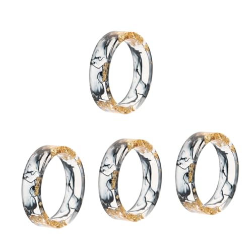 Collier anneaux épais en résine pour femme style jointure à la mode d'empilement chic
