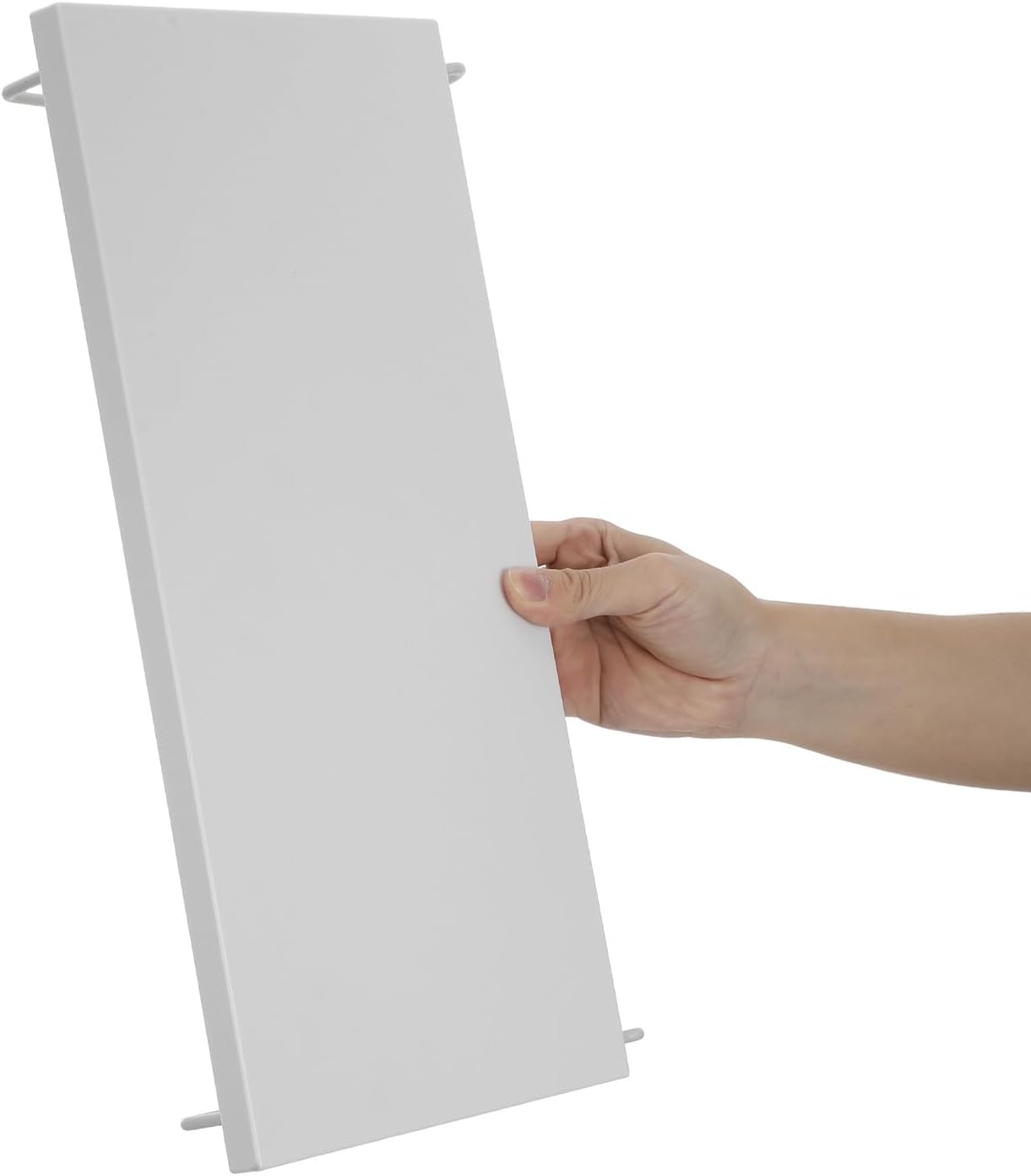 Pegboard Shelf, Plastic Peg Board Accessories, Flat Display Shelf for Pegboard, Metal Retail Display for Storage and Organization, White