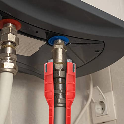 Faucet Wrench 14-In-1, Sink Wrench Plumbing Tools, Basin Wrench, Faucet Sink Drain Installer Tools, Multifunctional Plumbing Wrench Tool For Basin/Sink/Bathroom/Kitchen/Plumbing/Toilet Bowl Wrench #TOP3