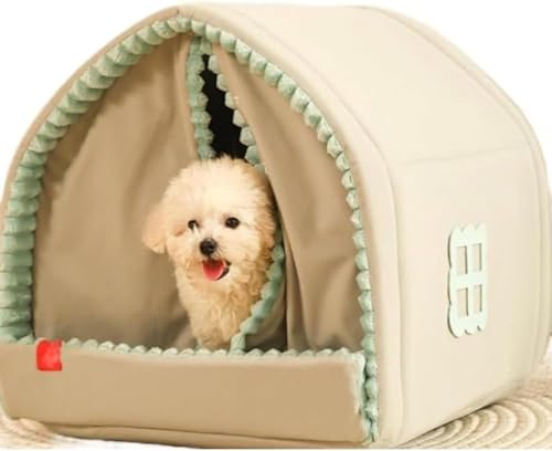 犬 ベッド ドーム ペットベッド ドーム型 ペットハウス 犬猫用 室内用 冬用 ふわふわ 洗える クッション付き 犬用ベッド 犬小屋 屋根付き 猫ハウス 犬 ハウス ペットベッド 大型犬/中型犬/小型犬 ペット用品 (L)