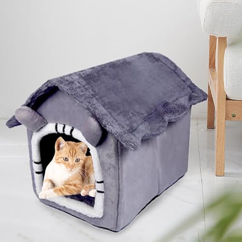 gazechimp Casa para cães e gatos, canil para outono e inverno, suprimentos para animais de estimação