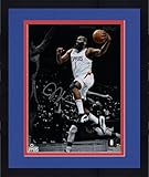 Framed James Harden Los Angeles Clippers Autographed 11" x 14" Layup vs Warriors Spotlight Photograph - Autographed NBA Photos
