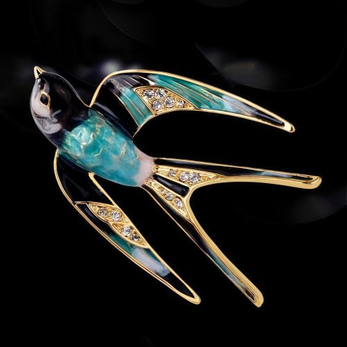 Image of Cameo Brooch Vintage Silver Tone Lady Portrait Brooch Pins for Women Victorian Jewelry Crystal Rhinestone Brooches for Hat Scarf Collar Lapel Handbags Shawls for Christmas
