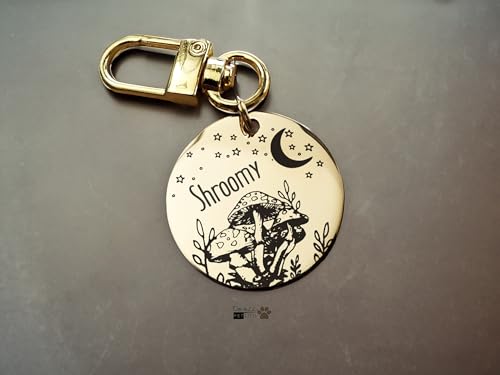 Engraving Pet ID Tags, Personalized Pet ID Tags, Stainless Steel Pet ID Tags, Custom Engraved Dog and Cat Tags, Double Sided, Round Stainless Steel