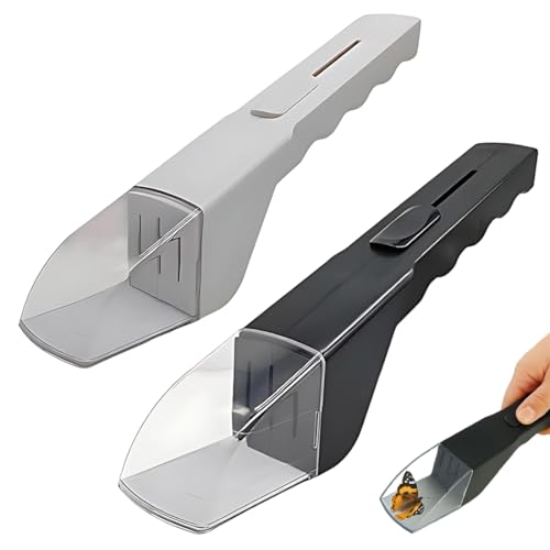 JUGUTA Trampa Para Arañas Y Cucarachas, 2 Pcs Atrapador De Arañas Transparente De Mano, Dispositivo Portátil De Captura De Insecto, Para El Hogar Y El Jardín