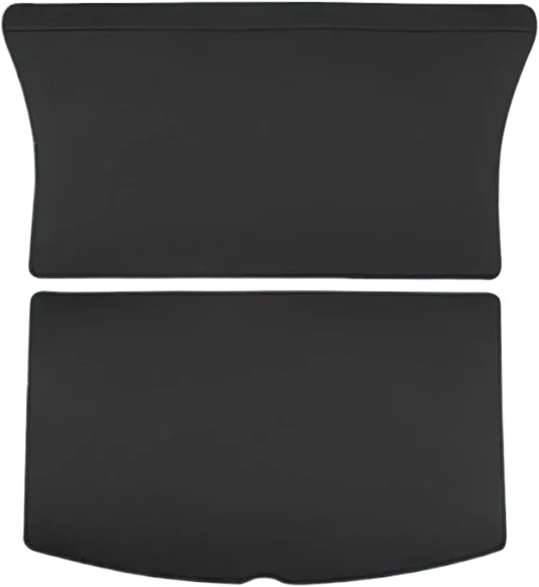 Rear Seat Back Protector Backrest Liner Pet Anti-Kick Pad Compatible for Tesla Model Y/Y Juniper 2025 3/3 Leather Trunk Mats(for My and New My)