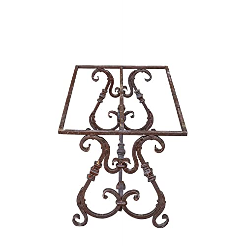 BISCOTTINI INTERNATIONAL ART TRADING Cookies Tischplatte aus Eisen 98 x 49 x 43 cm | Tisch für den Außenbereich | Tischplatte antik