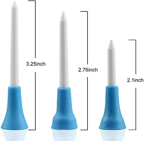 Crestgolf-Cojin-de-Goma-de-Golf-Duradero-Camisetas-de-Manga-Larga-Camisetas-de-Golf-de-plastico-Multicolores-Practicas-Profesionales-de-Golf-de-Color-Aleatorio-para-golfistas-Paquete-de-50-Piezas