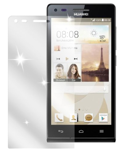 Ecultor I 6x Schutzfolie klar passend für Huawei Ascend P7 Mini Folie Bildschirmschutzfolie